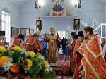 В день памяти сщмч. Евгения Попова епископ Дионисий совершил Божественную литургию в Преображенском храме села Заболотовка в месте служения святого