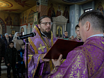 В Неделю Торжества Православия Правящий Архиерей совершил Божественную литургию в Свято-Ильинском кафедральном соборе города Россошь