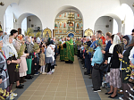 В Казанском храме города Павловска прошло торжественное богослужение, посвященное празднику Входа Господня в Иерусалим