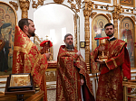 Преосвященнейший епископ Дионисий совершил Литургию в Георгиевском храме с. Терновое