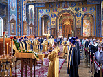 Епископ Россошанский и Острогожский Дионисий сослужил главе Воронежской митрополии за всенощным бдением в канун праздника Собора Воронежских святых