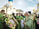 В канун праздника обретения мощей прп. Сергия Радонежского епископ Дионисий сослужил Патриарху Кириллу за всенощным бдением в Троице-Сергиевой лавре