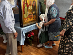 В храмах Россошанского благочиния пребывала икона святых благ. кн. Александра Невского и праведного Феодора Ушакова с частицами мощей.