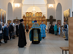 В преддверии престольного праздника Архипастырь совершил всенощное бдение в Покровском храме с. Шапошниковка Ольховатского района