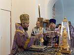В Неделю вторую Великого поста Преосвященнейший епископ Дионисий совершил Литургию в Покровском храме с. Шапошниковка