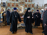 В среду 2-й седмицы Великого поста епископ Дионисий совершил Литургию Преждеосвященных Даров в Казанском храме пгт. Каменка