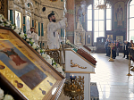 В Лазареву субботу Преосвященнейший епископ Дионисий совершил Литургию в Ильинском кафедральном соборе