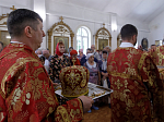 Преосвященнейший епископ Дионисий совершил Божественную литургию в Георгиевском храме села Терновое Острогожского района