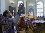 В субботу первой седмицы Великого поста епископ Россошанский и Острогожский Дионисий возглавил богослужение в храме святого мученика Иоанна Воина города Богучара