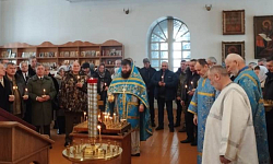 Богослужение в день Сретения Господня в Казанском храме Каменки