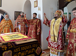 Епископ Россошанский и Острогожский Дионисий совершил Божественную литургию в Георгиевском храме с. Манино Калачеевского района