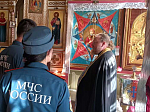 Сотрудники МЧС города Острогожска приняли участие в молебне в честь иконы Божией Матери «Неопалимая Купина»