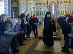 В Прощеное воскресенье Правящий Архиерей совершил Божественную литургию в Свято-Ильинском кафедральном соборе города Россошь