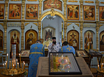 Воскресное богослужение совершено в храме иконы Божией Матери «Казанская» поселка Каменка
