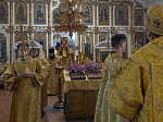 Правящий Архиерей совершил Литургию в Георгиевском храме села Терновое Острогожского района