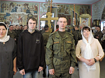  Пасхальная литургия в Сретенском храме для военнослужащих
