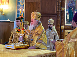 Епископ Россошанский и Острогожский Дионисий в числе сонма Архипастырей совершил Божественную литургию в Благовещенском кафедральном соборе г. Воронежа