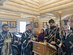 В Великий вторник епископ Дионисий совершил литургию Преждеосвященных Даров в храме Великомученика и Победоносца Георгия, с. Пасеково Кантемировского района