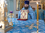 Епископ Дионисий 21 июля, в день празднования Казанской иконы Божией Матери, совершил Божественную литургию в Казанском храме пгт Каменка, центре Каменского благочиния