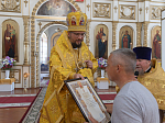 Преосвященнейший епископ Россошанский и Острогожский Дионисий возглавил Божественную литургию в Петропавловском храме села Репьёвка