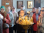 В праздник Входа Господня в Иерусалим епископ Дионисий совершил Божественную литургию в Ильинском кафедральном соборе Россоши
