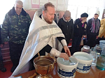 В Крещенский сочельник благочинный совершил чин Великого освящения воды в селах Богучарского района