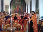 В Вознесенском храме в приделе великомученницы Варвары совершили торжественное богослужение в честь престольного праздника