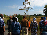 В селе Жилино освятили три поклонных креста