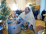 В Крещенский сочельник на сельских приходах Верхнемамонского района был совершен чин Великого освящения воды