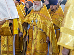 Торжественное соборное богослужение в праздник Собора Воронежских святых было совершено в Благовещенском кафедральном соборе города Воронежа