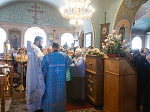 Правящий Архиерей возглавил престольные торжества храма Покрова Пресвятой Богородицы города Павловска