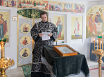 В пятницу 3-й седмицы Великого поста епископ Дионисий совершил Литургию Преждеосвященных Даров в Троицком храме с. Елизаветовка