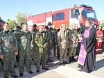 В Петропавловке состоялась торжественная церемония вручения ключей от двух новых пожарный автоцистерн пожарно-спасательной части № 50