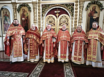 Соборное богослужение в Петропавловском храме села Репьевка