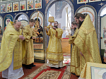 Архипастырь возглавил торжественное богослужение в день престольного праздника храма апостола и евангелиста Иоанна Богослова села Гороховка Верхнемамонского района