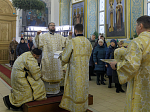 Епископ Россошанский и Острогожский Дионисий возглавил праздничное богослужение в храме святого мученика Иоанна Воина города Богучара