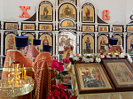 Епископ Россошанский и Острогожский Дионисий совершил Божественную литургию в Георгиевском храме с. Манино Калачеевского района