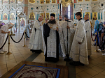 Накануне праздника Преображения Господня секретарь Россошанской епархии совершил всенощное бдение в Ильинском кафедральном соборе города Россоши