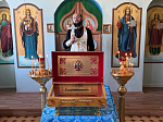 Встреча мощей священномученика Петра (Зверева), архиепископа Воронежского в монастырском благочинии