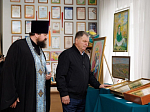 В РДК «Юбилейный» г. Калач состоялось торжественное открытие выставки «Покров Пречистой над землей Воронежской»