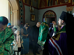 В канун праздника Входа Господня в Иерусалим Архипастырь совершил всенощное бдение в Свято-Ильинском кафедральном соборе города Россоши