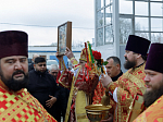 В понедельник Светлой седмицы епископ Дионисий совершил Литургию в храме Покрова Пресвятой Богородицы города Павловска