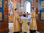 Епископ Россошанский и Острогожский Дионисий принял участие в соборном богослужении Архипастырей в Благовещенском кафедральном соборе города Воронежа