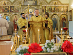 Епископ Россошанский и Острогожский Дионисий возглавил воскресное богослужение в храме преподобного Сергия Радонежского села Мастюгино Острогожского благочиния