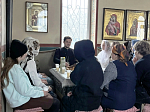 В храме святого благоверного князя Александра Невского прошла встреча со школьниками