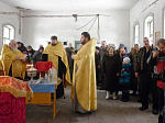 Первое богослужение в храме святителя Николая Чудотворца х. Поплавский.