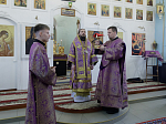 Епископ Дионисий совершил Божественную литургию в храме Рождества Пресвятой Богородицы села Верхний Карабут Подгоренского района