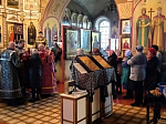 В Михайло-Архангельском храме города Острогожска совершено великопостное богослужение и освящено коливо