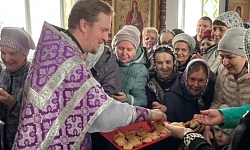 Праздничное богослужение в Преображенском храме села Заболотовка