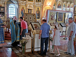 Дивногорская (Сицилийская) икона Божией Матери в Михайло-Архангельском храме г.Острогожска 